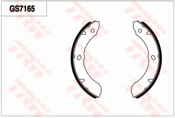 Комплект тормозных колодок TRW GS7165