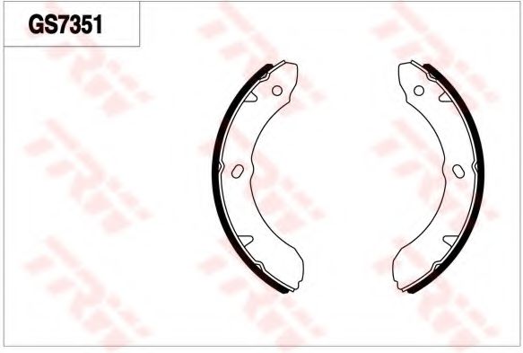Комплект тормозных колодок TRW GS7351