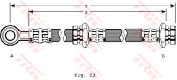 Тормозной шланг TRW PHD113