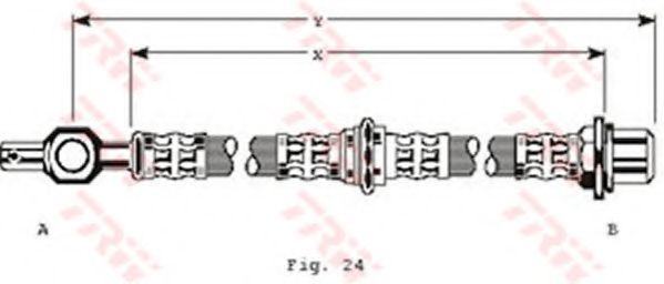 Тормозной шланг TRW PHD125