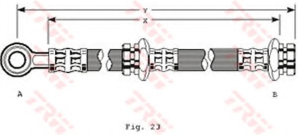 Тормозной шланг TRW PHD168