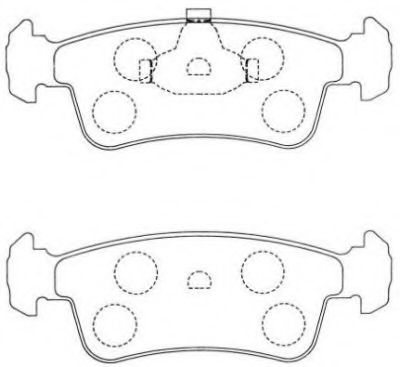 Комплект тормозных колодок, дисковый тормоз AISIN ASN-116