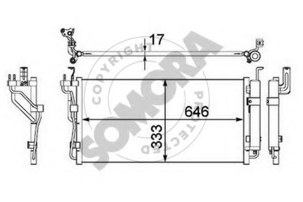 Конденсатор, кондиционер SOMORA 117060B