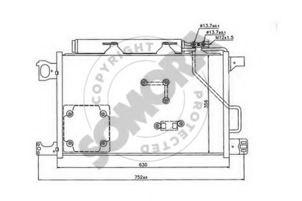 Конденсатор, кондиционер SOMORA 171360E