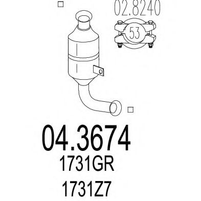 Катализатор MTS 04.3674