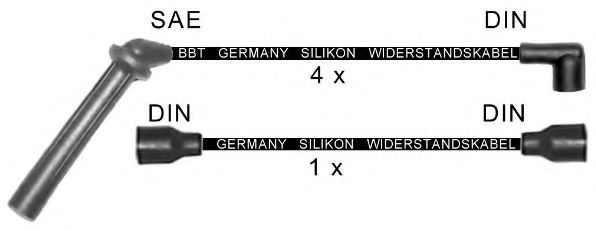 Комплект проводов зажигания BBT ZK680