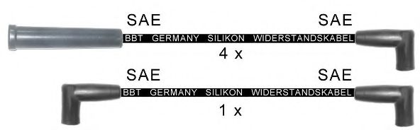 Комплект проводов зажигания BBT ZK1401