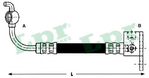 Тормозной шланг LPR 6T47658