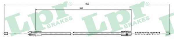Трос, стояночная тормозная система LPR C0370B