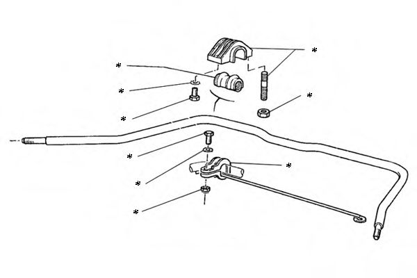Ремкомплект, соединительная тяга стабилизатора OCAP 0902206