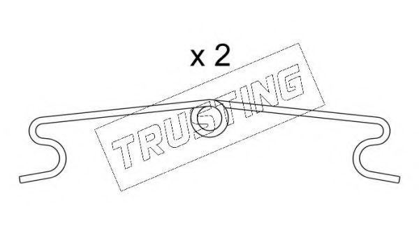 Комплектующие, колодки дискового тормоза TRUSTING KIT.010