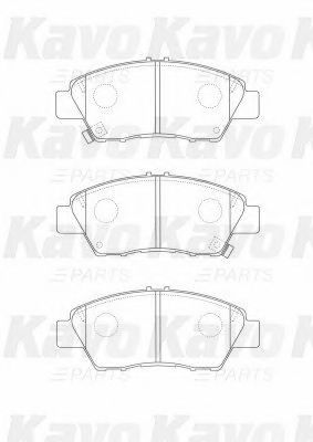 Комплект тормозных колодок, дисковый тормоз KAVO PARTS BP-2058