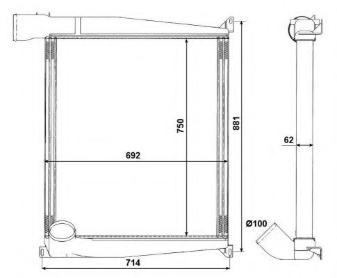 Интеркулер NRF 309376