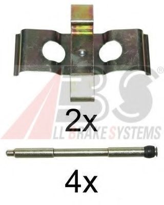 Комплектующие, колодки дискового тормоза A.B.S. 1296Q