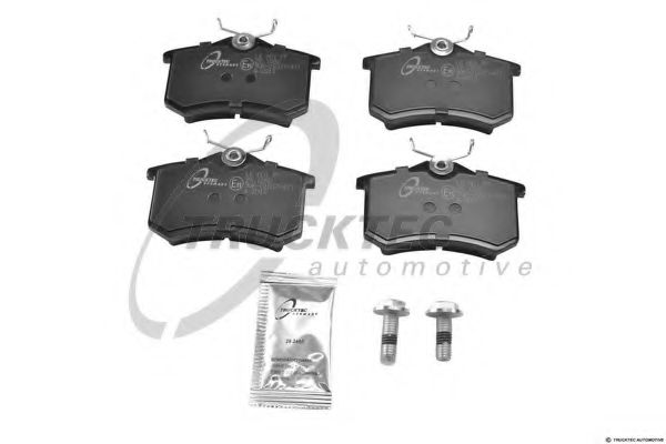 Комплект тормозных колодок, дисковый тормоз TRUCKTEC AUTOMOTIVE 07.35.105