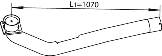 Труба выхлопного газа DINEX 64171