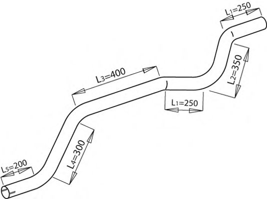 Труба выхлопного газа IMASAF 3562