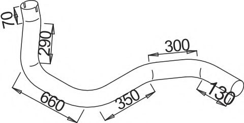 Труба выхлопного газа DINEX 54113