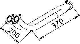 Труба выхлопного газа IMASAF 3734
