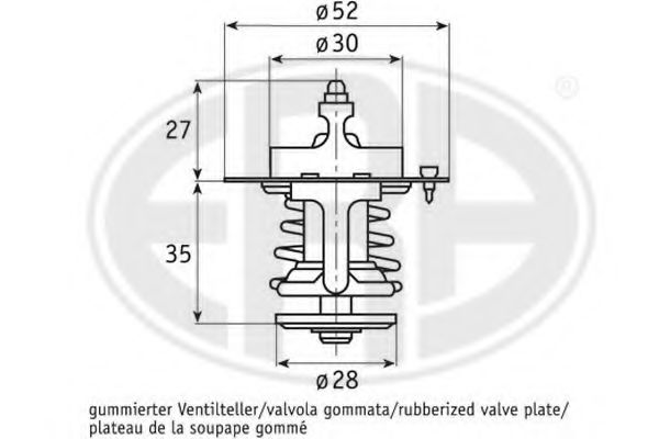 Термостат, охлаждающая жидкость ERA 350107