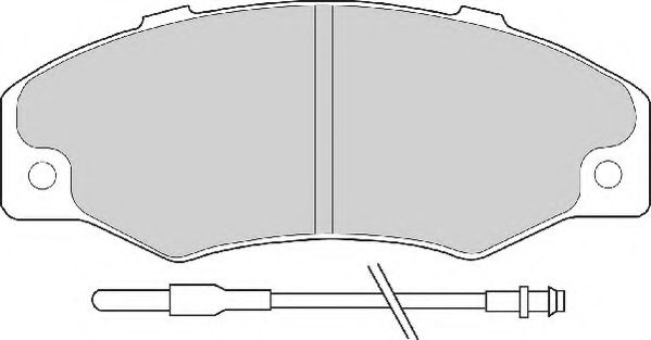 Комплект тормозных колодок, дисковый тормоз NECTO FD6089A