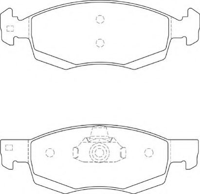 Комплект тормозных колодок, дисковый тормоз NECTO FD7327A