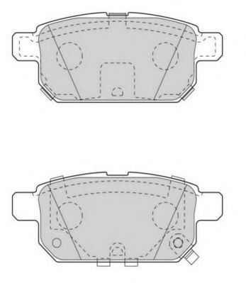 Комплект тормозных колодок, дисковый тормоз NECTO FD7562A