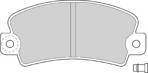 Комплект тормозных колодок, дисковый тормоз NECTO FD692A