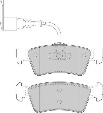 Комплект тормозных колодок, дисковый тормоз NECTO FD7207V