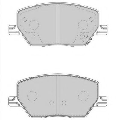 Комплект тормозных колодок, дисковый тормоз NECTO FD7623A
