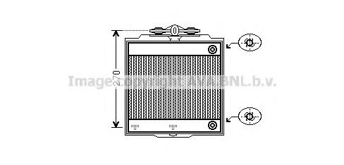 Радиатор, охлаждение двигателя AVA QUALITY COOLING BW2367