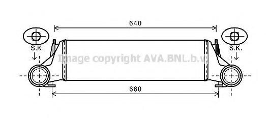 Интеркулер AVA QUALITY COOLING BW4421