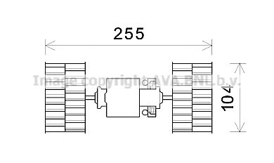 Электродвигатель, вентиляция салона AVA QUALITY COOLING BW8484