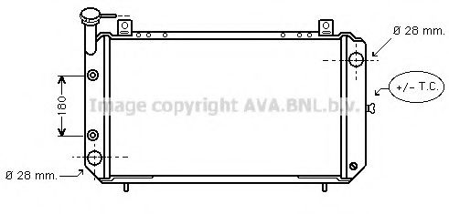 Радиатор, охлаждение двигателя AVA QUALITY COOLING DN2085