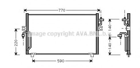 Конденсатор, кондиционер AVA QUALITY COOLING DN5182