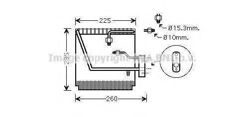 Испаритель, кондиционер AVA QUALITY COOLING HDV225