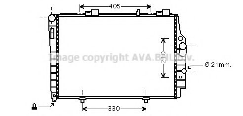 Радиатор, охлаждение двигателя AVA QUALITY COOLING MSA2337