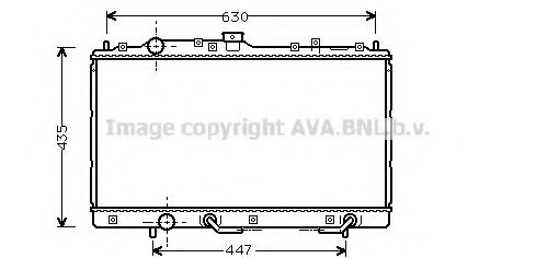 Радиатор, охлаждение двигателя AVA QUALITY COOLING MT2114