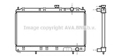 Радиатор, охлаждение двигателя AVA QUALITY COOLING MT2141