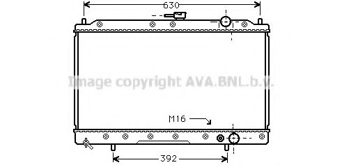 Радиатор, охлаждение двигателя AVA QUALITY COOLING MTA2043