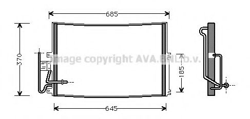 Конденсатор, кондиционер AVA QUALITY COOLING OLA5274