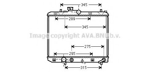 Радиатор, охлаждение двигателя AVA QUALITY COOLING SZ2112