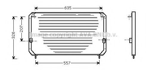 Конденсатор, кондиционер AVA QUALITY COOLING TO5202