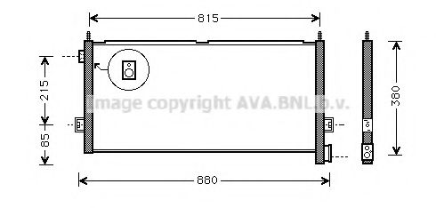 Конденсатор, кондиционер AVA QUALITY COOLING VL5047