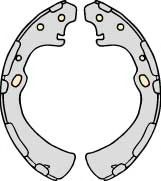 Комплект тормозных колодок MGA M702