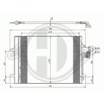 Конденсатор, кондиционер DIEDERICHS 8142800