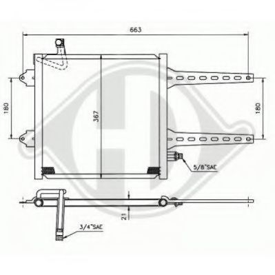 Конденсатор, кондиционер DIEDERICHS 8220300