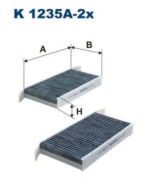 Фильтр, воздух во внутренном пространстве FILTRON K1235A-2x