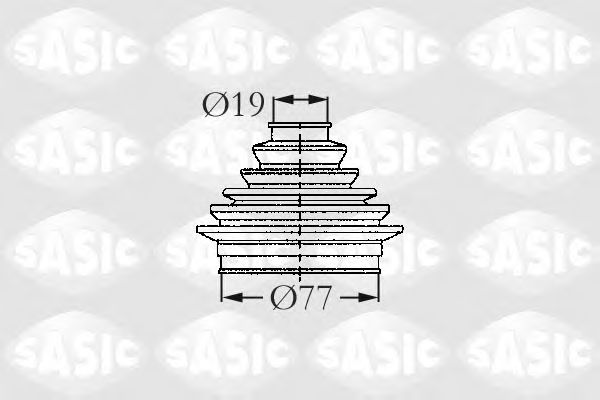 Комплект пылника, приводной вал SASIC 2003408