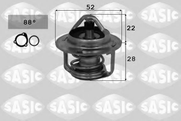 Термостат, охлаждающая жидкость SASIC 3300009